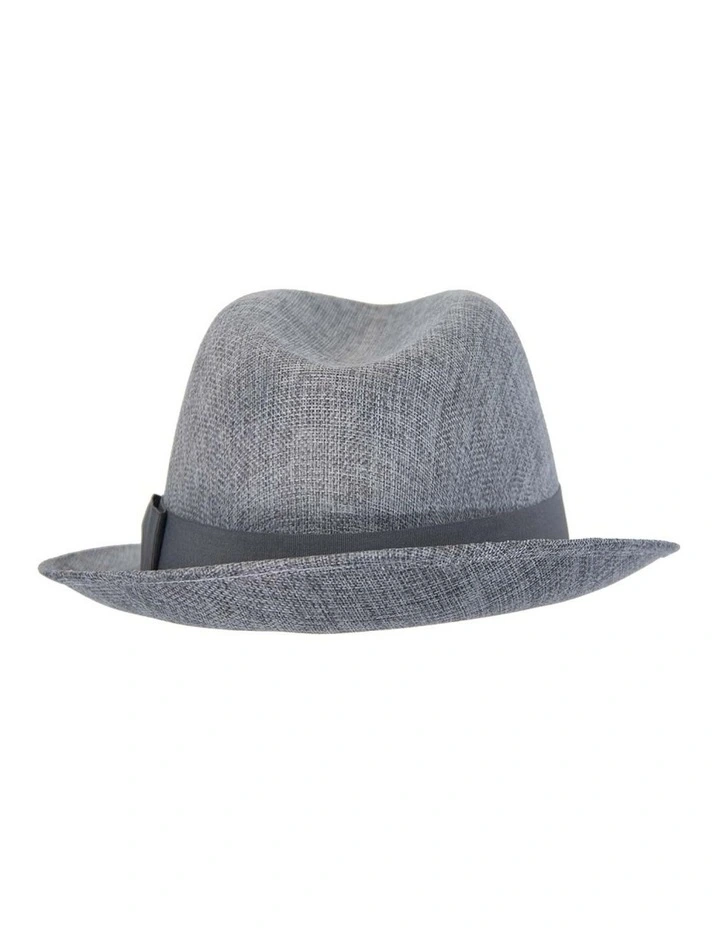 Grey mens summer fedora hat M160S image 5