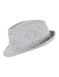 Blue Short Brim Fedora Hat M180BL