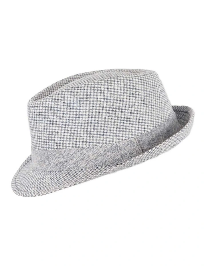Blue Short Brim Fedora Hat M180BL image 1