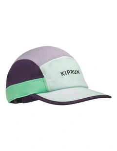 Decathlon - Unisex Running Cap - Kiprun 5 Panels Turquoise Purple