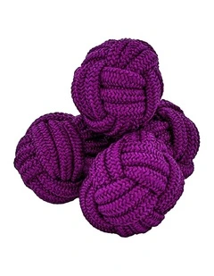 Violet Silk Knot Cufflinks