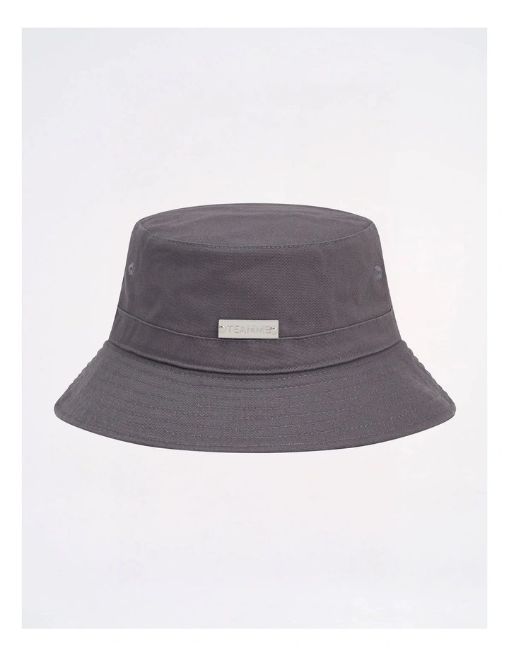 Statement Bucket Hat in Gunmetal image 2