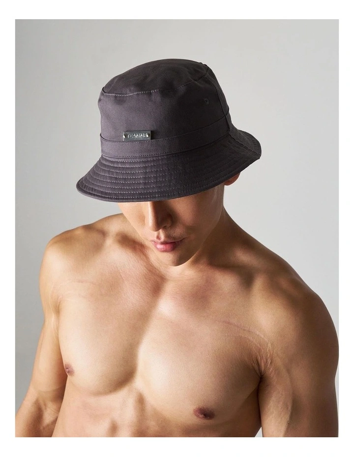 Statement Bucket Hat in Gunmetal image 5