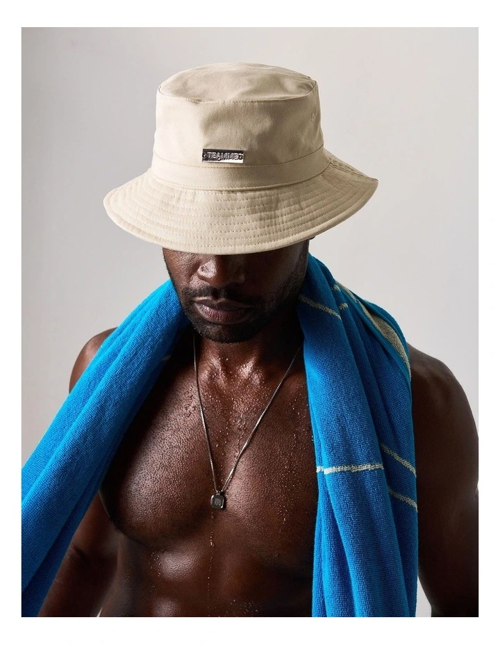 Statement Bucket Hat in Ecru image 5
