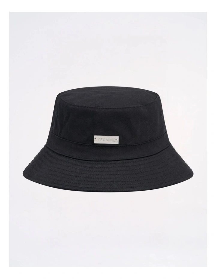 Statement Bucket Hat in Black image 2