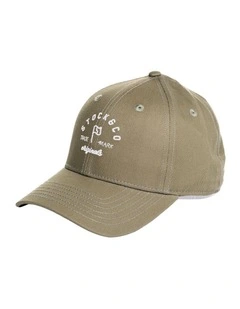 Cuba Baseball Cap in Olive