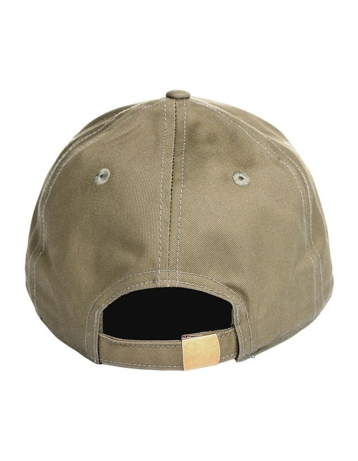 Cuba Baseball Cap in Olive image 2