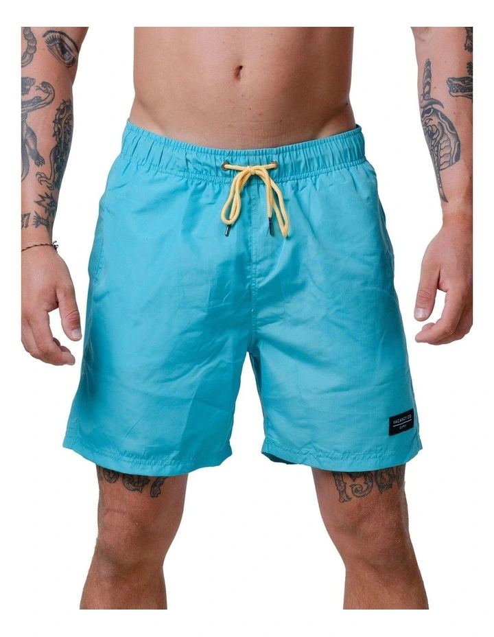 Sea Foam Swim Shorts in Green image 1