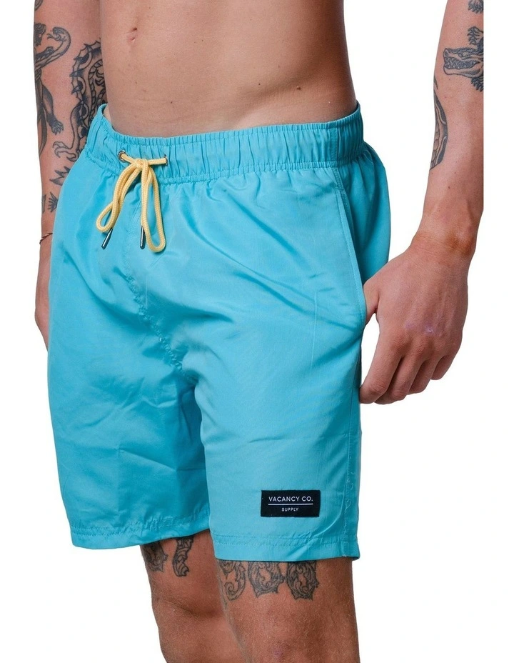 Sea Foam Swim Shorts in Green image 3