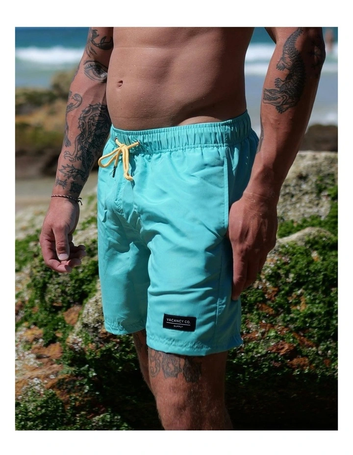 Sea Foam Swim Shorts in Green image 5