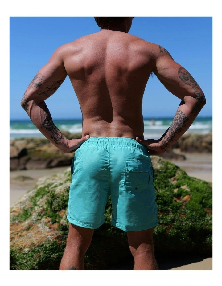 Sea Foam Swim Shorts in Green image 6