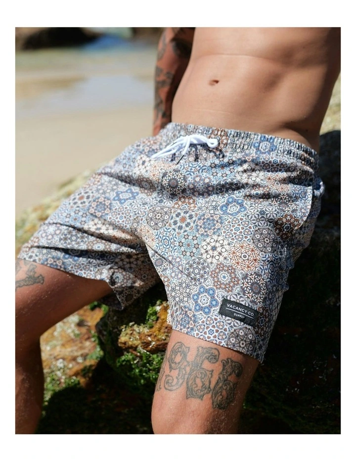 Kaleidoscope Swim Shorts in Grey image 5
