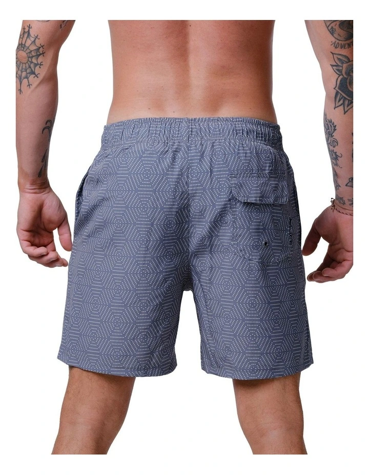 Aztek Swim Shorts in Grey image 2