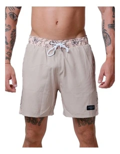 Side Panel Swim Shorts in Grey