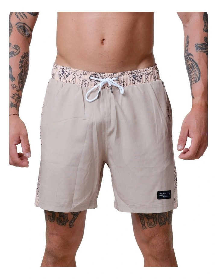 Side Panel Swim Shorts in Grey image 1