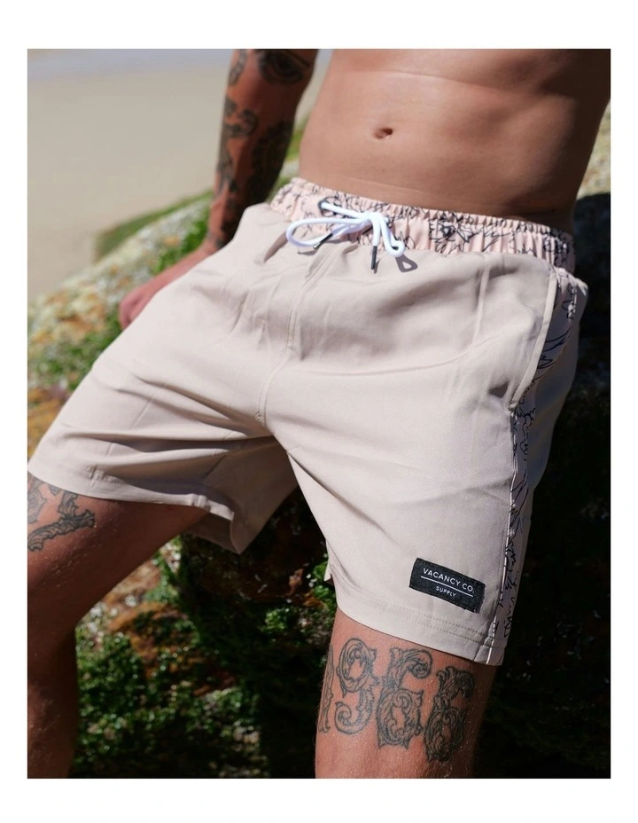 Side Panel Swim Shorts in Grey image 4