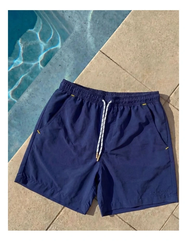 Solid Navy Swim Short image 3