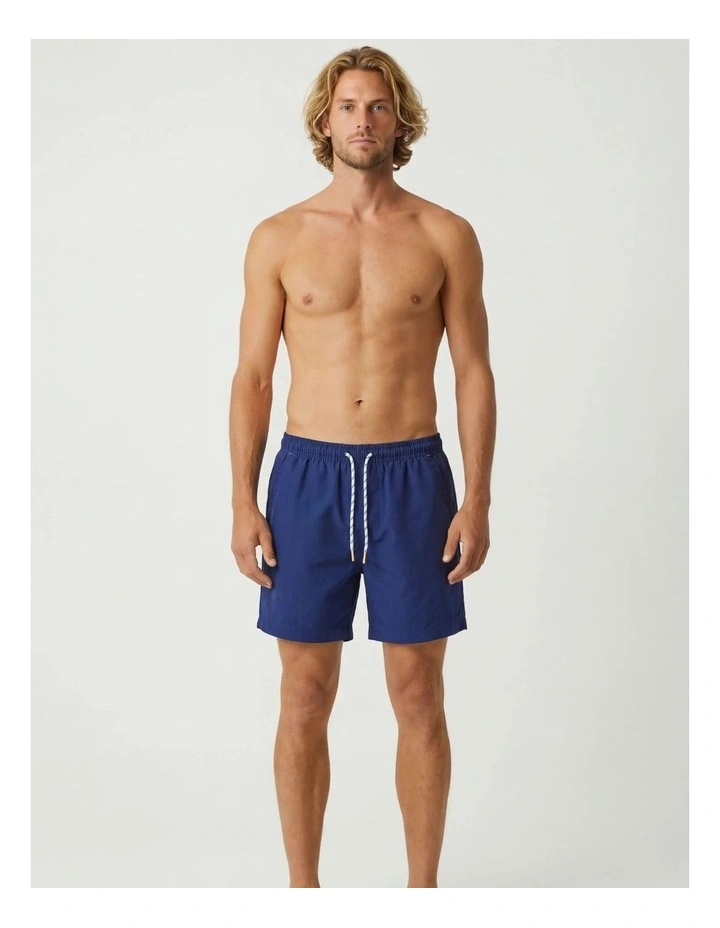Solid Navy Swim Short image 4