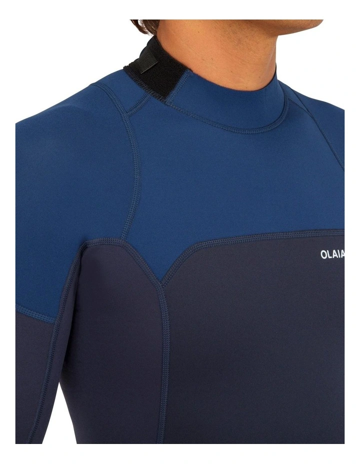 Decathlon - Men's Surfing Stretch Neoprene Shorty Wetsuit 500 -Blue image 4