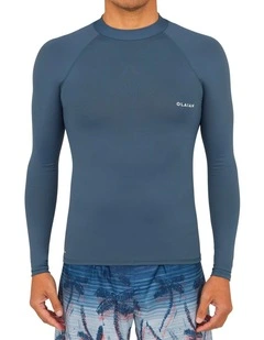 Decathlon - Men's surfing long-sleeved UV-protection top T-shirt 100 - grey