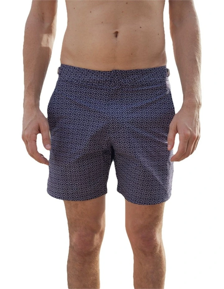 Signature Collection Tailored Swim Shorts in Nautico image 1