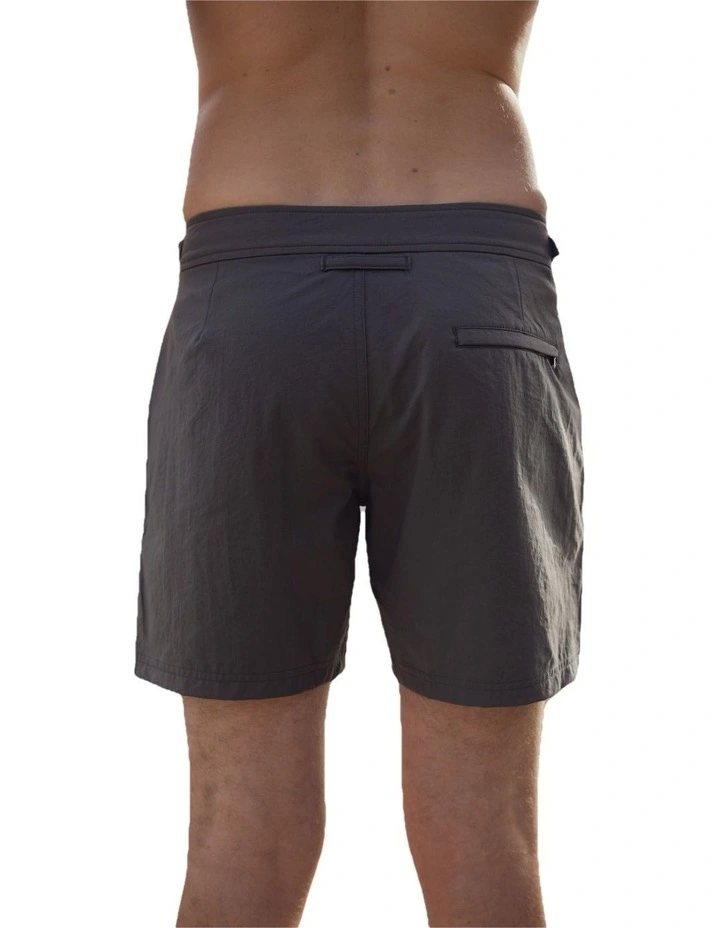 Signature Collection Tailored Swim Shorts in Carbon image 2