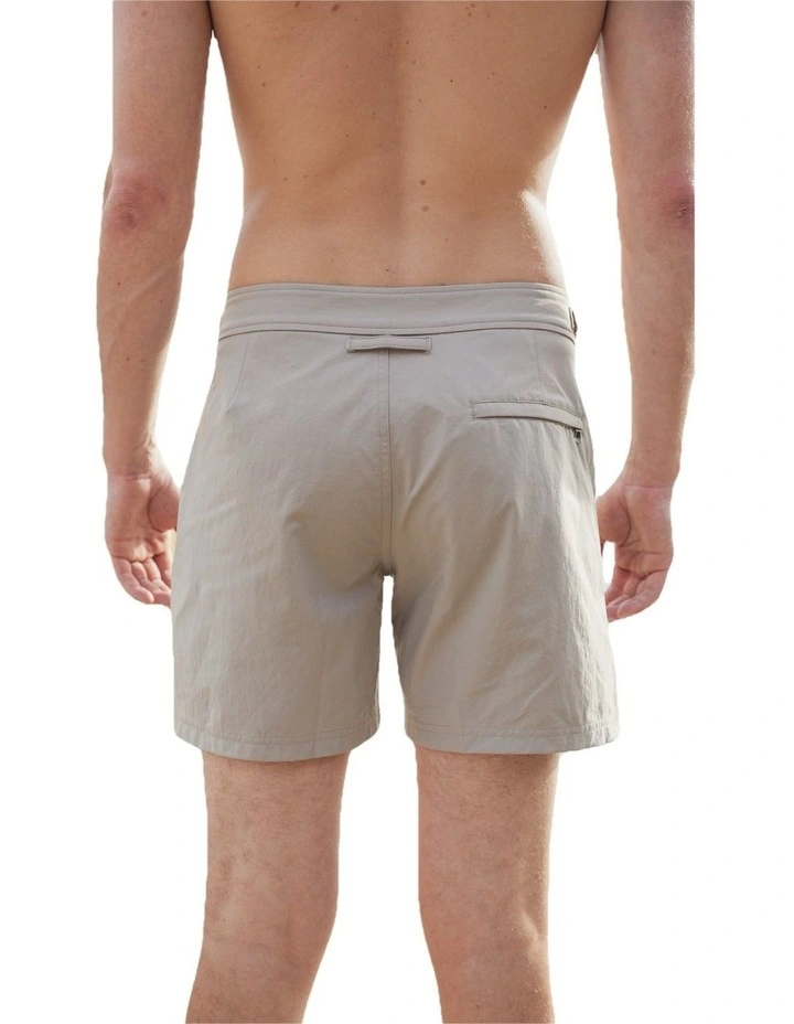 Signature Collection Tailored Swim Shorts in Dune image 2