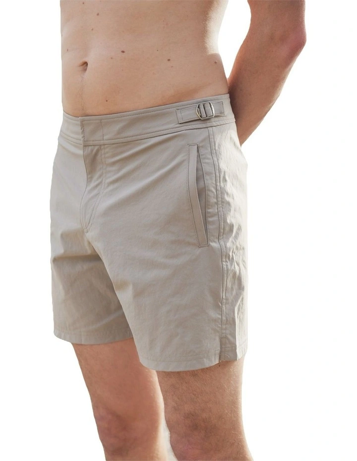 Signature Collection Tailored Swim Shorts in Dune image 3