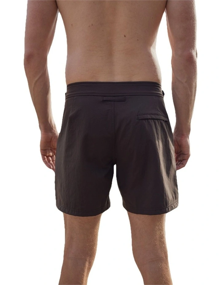 Signature Collection Tailored Swim Shorts in Espresso image 2