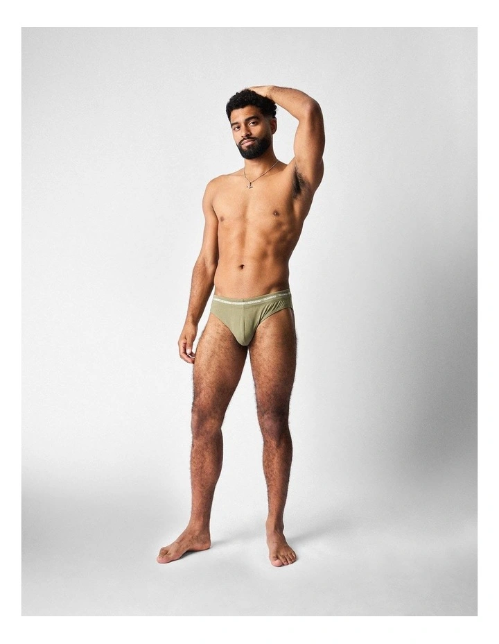 Ultra Swim Brief in Army image 3