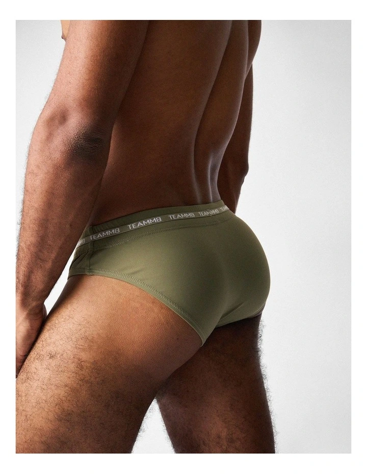 Ultra Swim Brief in Army image 6