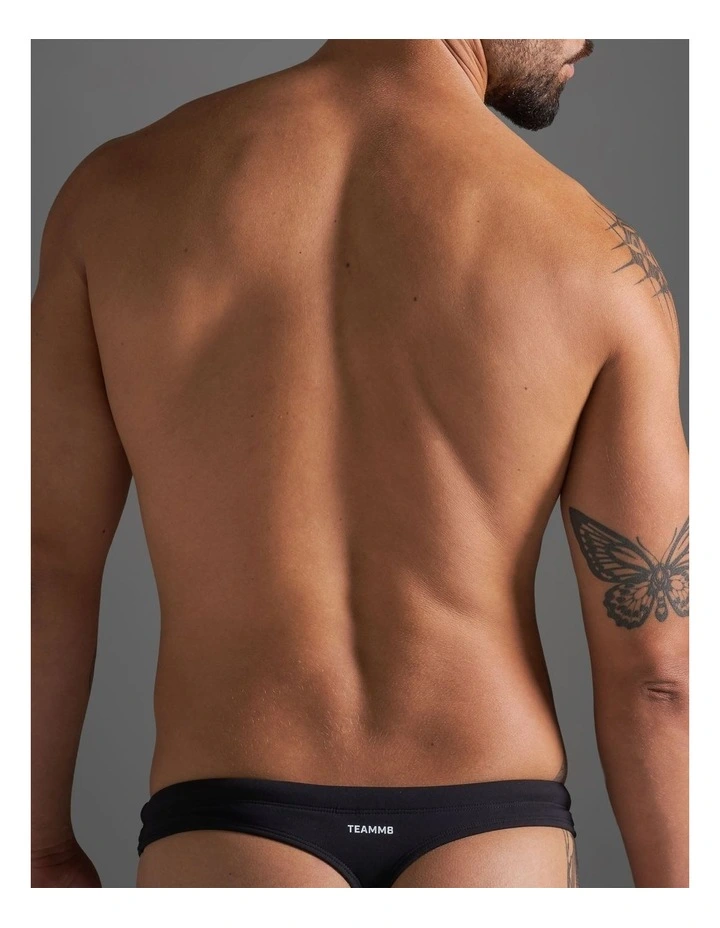 TEAMM8 Standard Swim Thong in Black image 2
