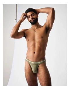 Ultra Sports Swim Brief in Army