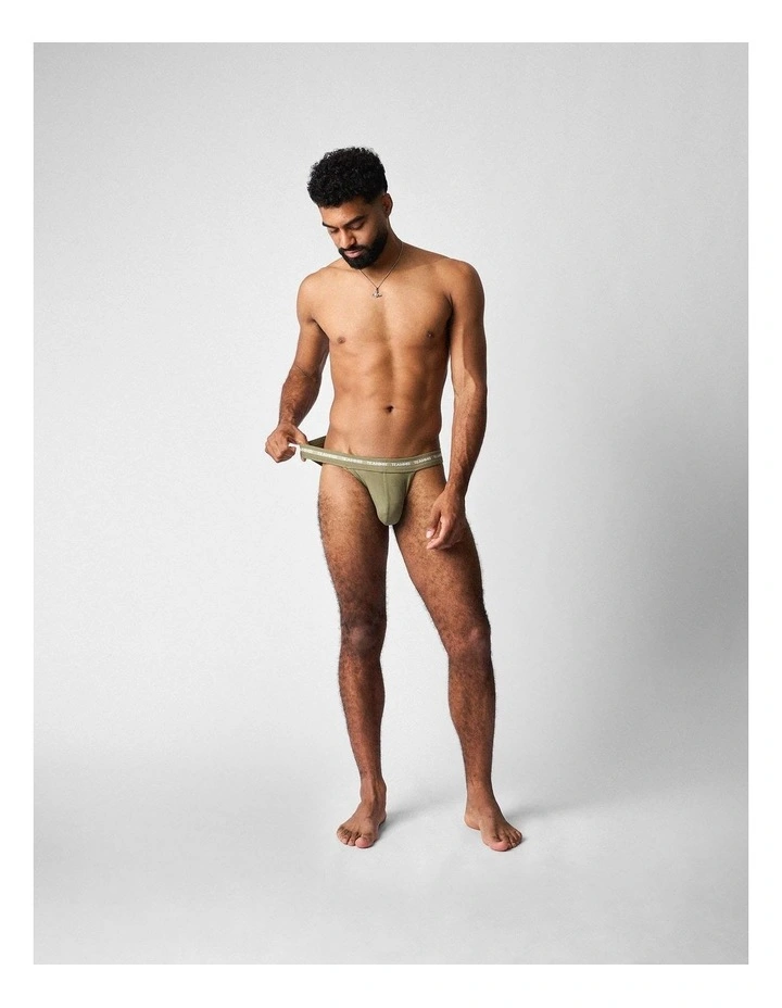 Ultra Sports Swim Brief in Army image 3