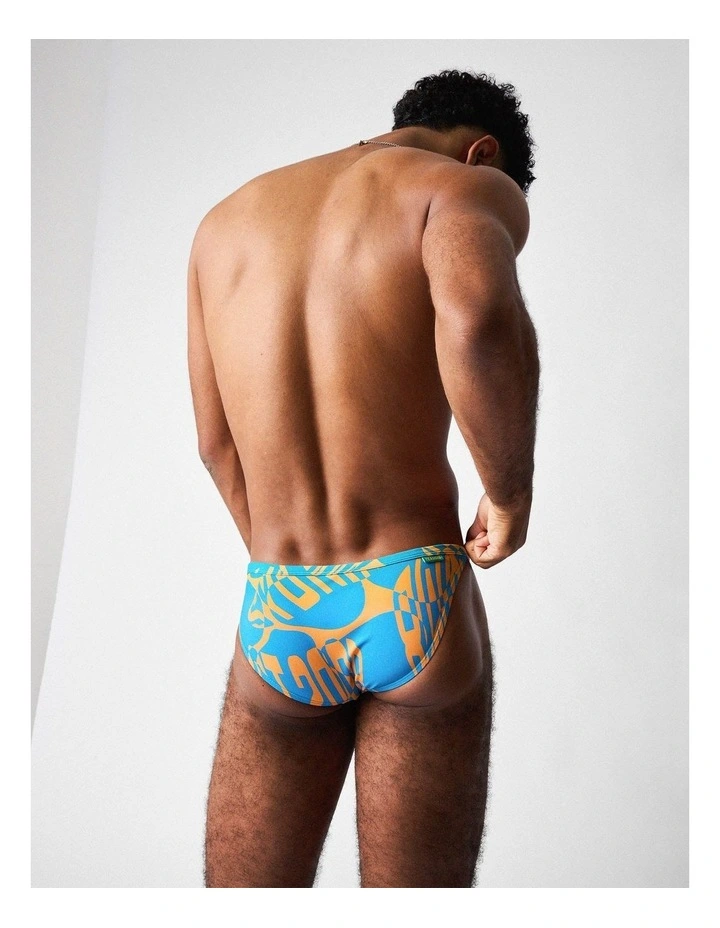 Harbour City Micro Swim Brief in Tropical image 2