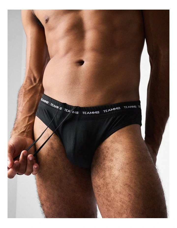 Ultra Swim Brief in Jet image 7