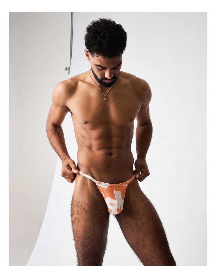 Headliner Micro Swim Brief in Orange image 1