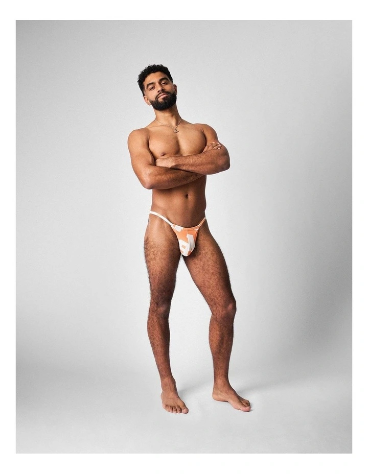 Headliner Micro Swim Brief in Orange image 2