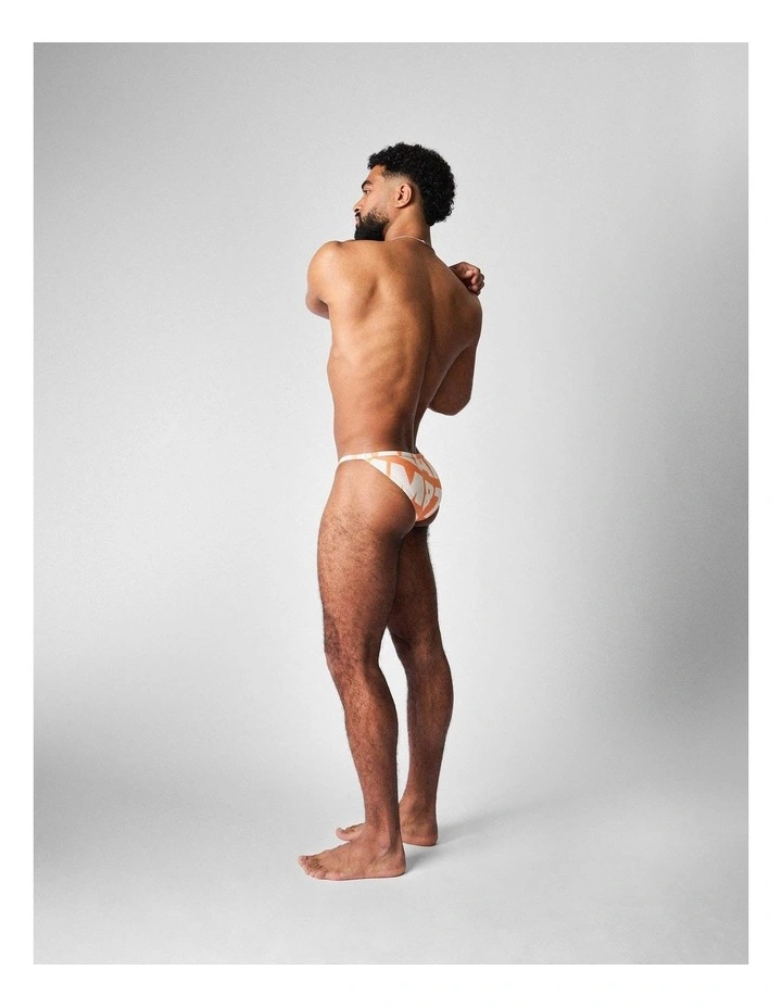 Headliner Micro Swim Brief in Orange image 3