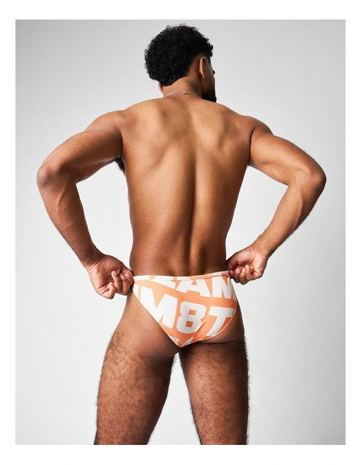 Headliner Micro Swim Brief in Orange image 4