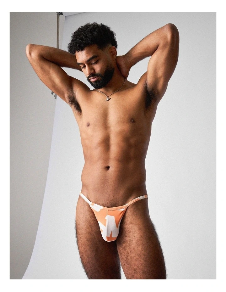 Headliner Micro Swim Brief in Orange image 5