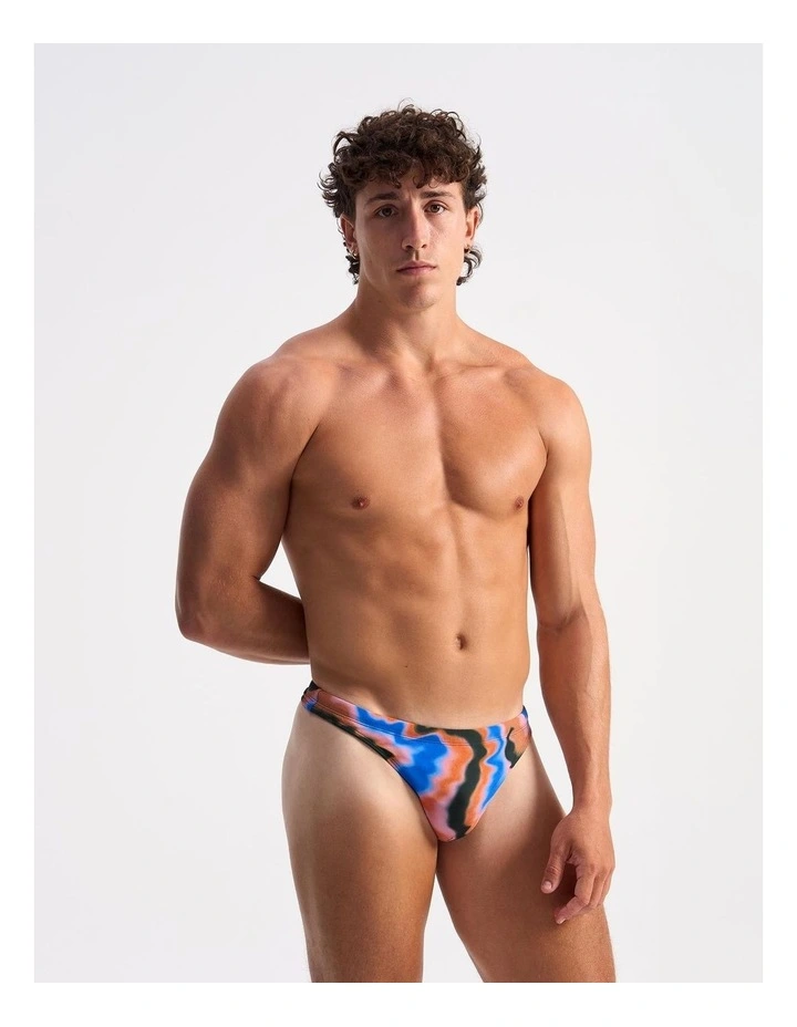 Reef Swim Thong in Blue Atoll image 1