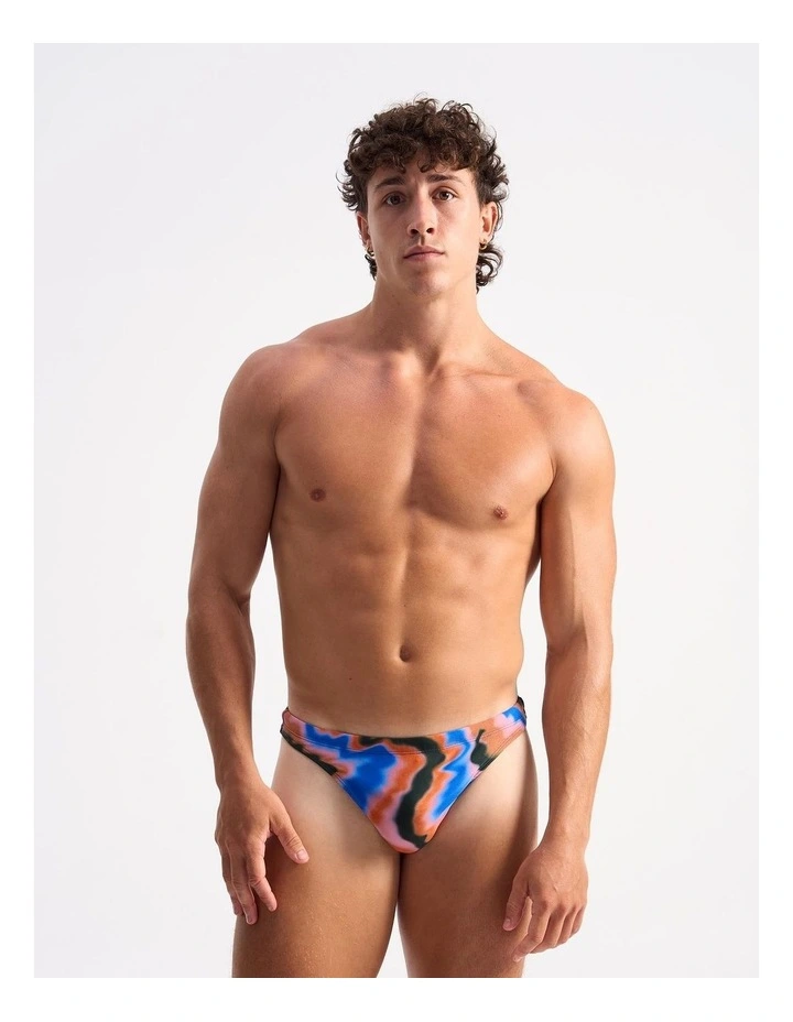 Reef Swim Thong in Blue Atoll image 2