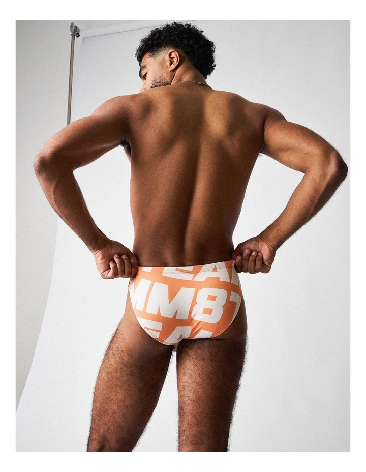 Headliner Bikini Swim Brief in Orange image 1