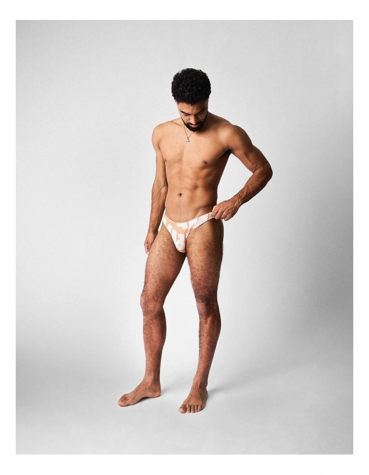 Headliner Bikini Swim Brief in Orange image 2