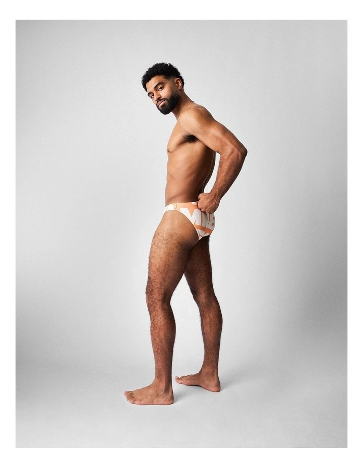 Headliner Bikini Swim Brief in Orange image 3