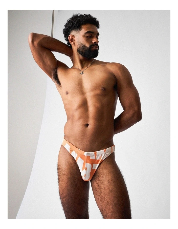 Headliner Bikini Swim Brief in Orange image 5