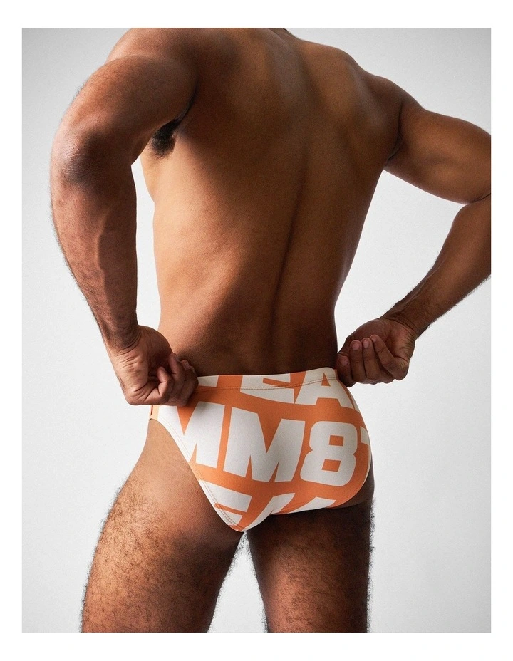 Headliner Bikini Swim Brief in Orange image 7