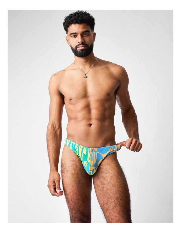 Harbour City Bikini Swim Brief in Tropical image 2