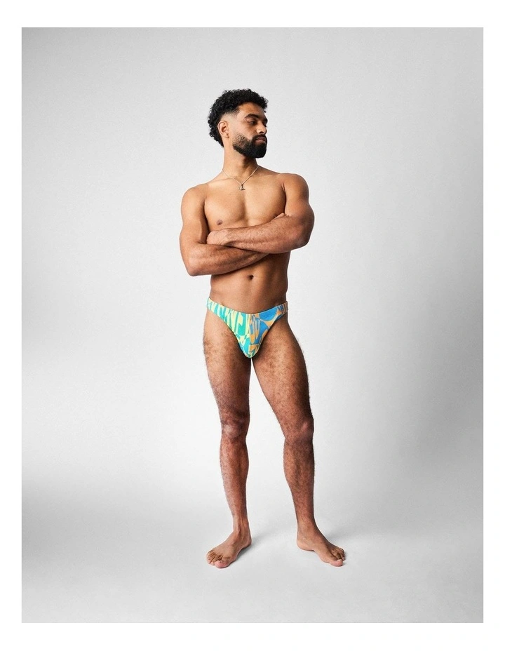 Harbour City Bikini Swim Brief in Tropical image 3